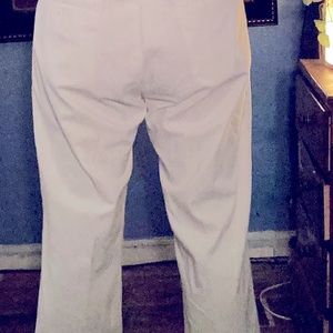 White cotton slacks.